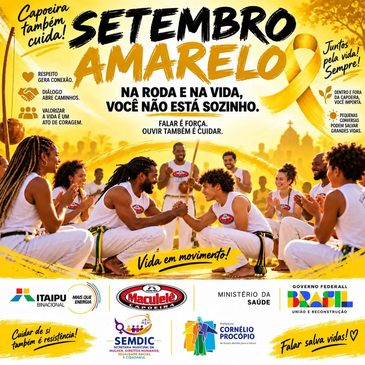 Campanha Setembro Amarelo — Capoeira pela vida
